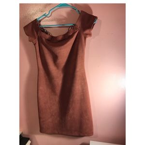 Suede Mini Dress